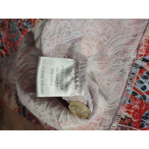 Joni B Top Size M Multicolor Thick Long Sleeve Button - Picture 9 of 9